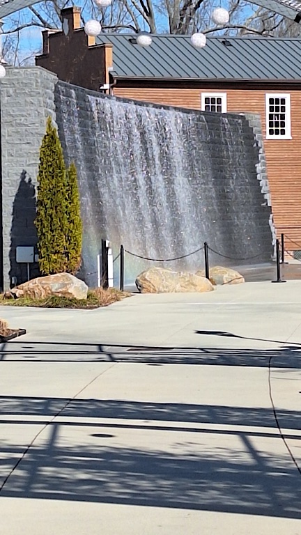 rainbow in a waterfall