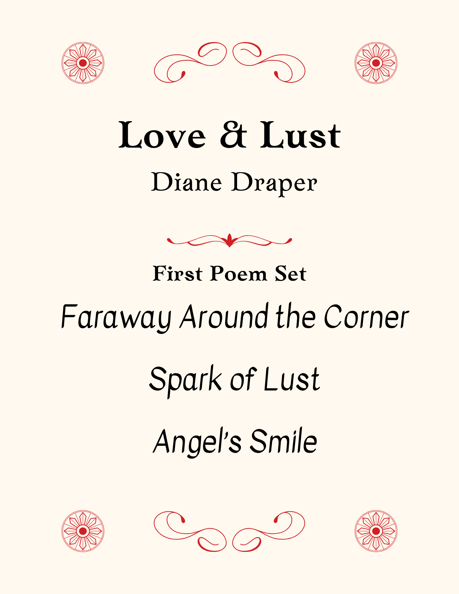 Love & Lust: First Poem Set